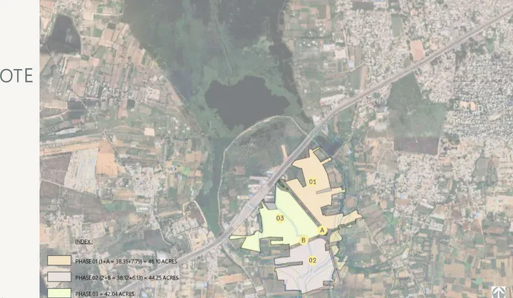 Location map from Sobha World City brochure